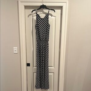 INC International Concepts Black and White Jumpsuit